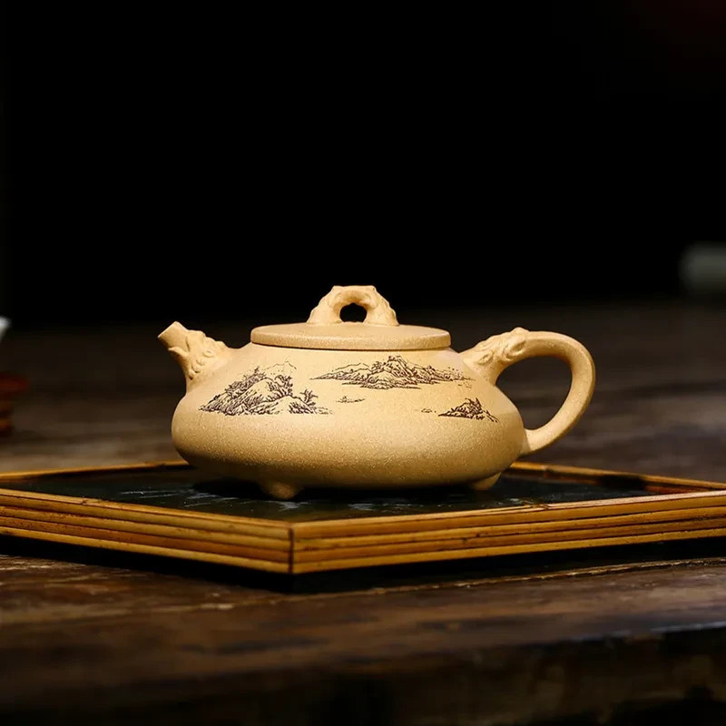 Yixing clay Shi Piao teapot Xishi Teapot Purple Clay Kung Fu Teapot 220 ml