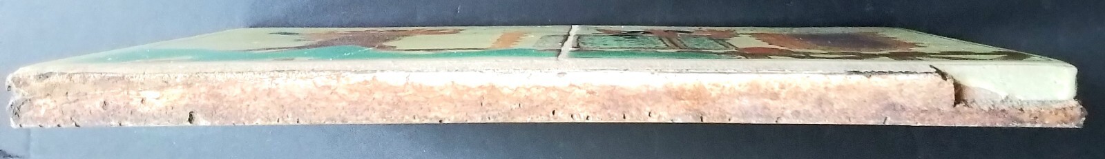 ANTIQUE MISSION TILES (2)~ATTRIBUTED SAN ANTONIO TILE-LOOK !