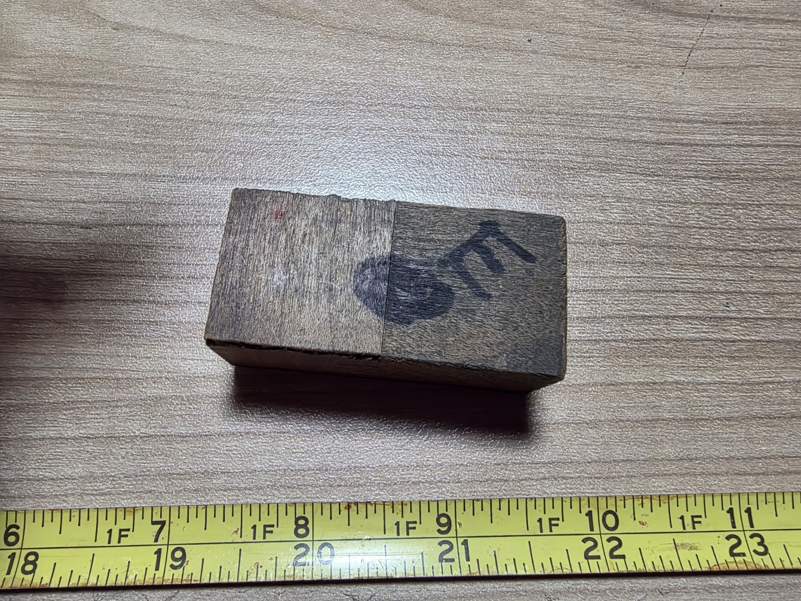 Vintage Letterpress Printing Block Risque Woman Towel Drying High Heel Shoes