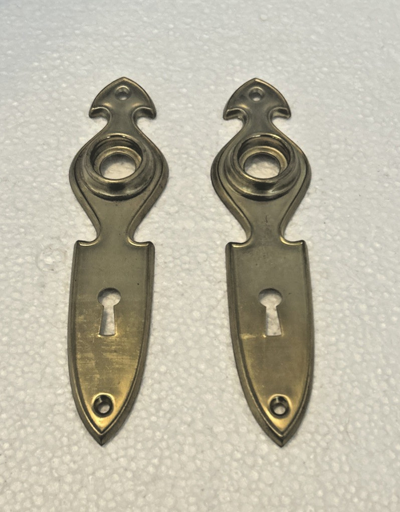 PAIR Antique/Vintage Back Plates, Victorian, Art Deco