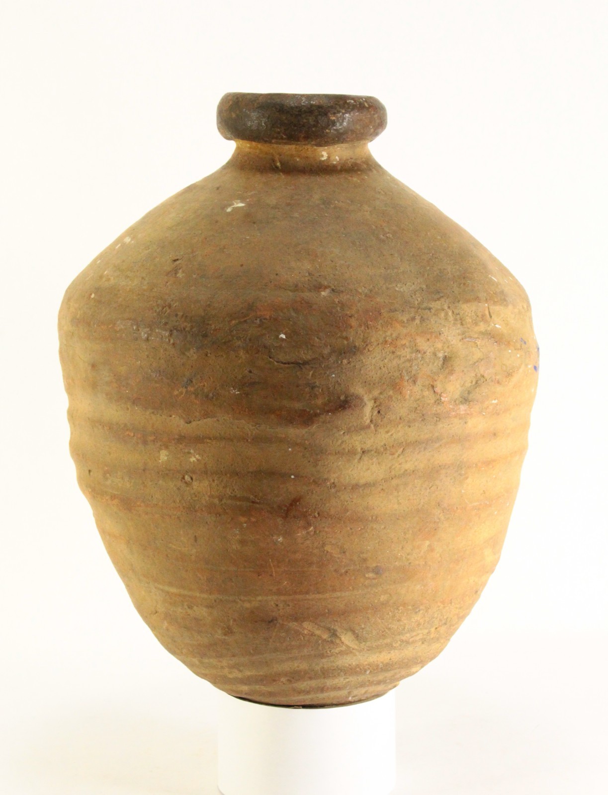 Antique 17th C. Spanish Colonial Redware Terracotta Jar, Mexico