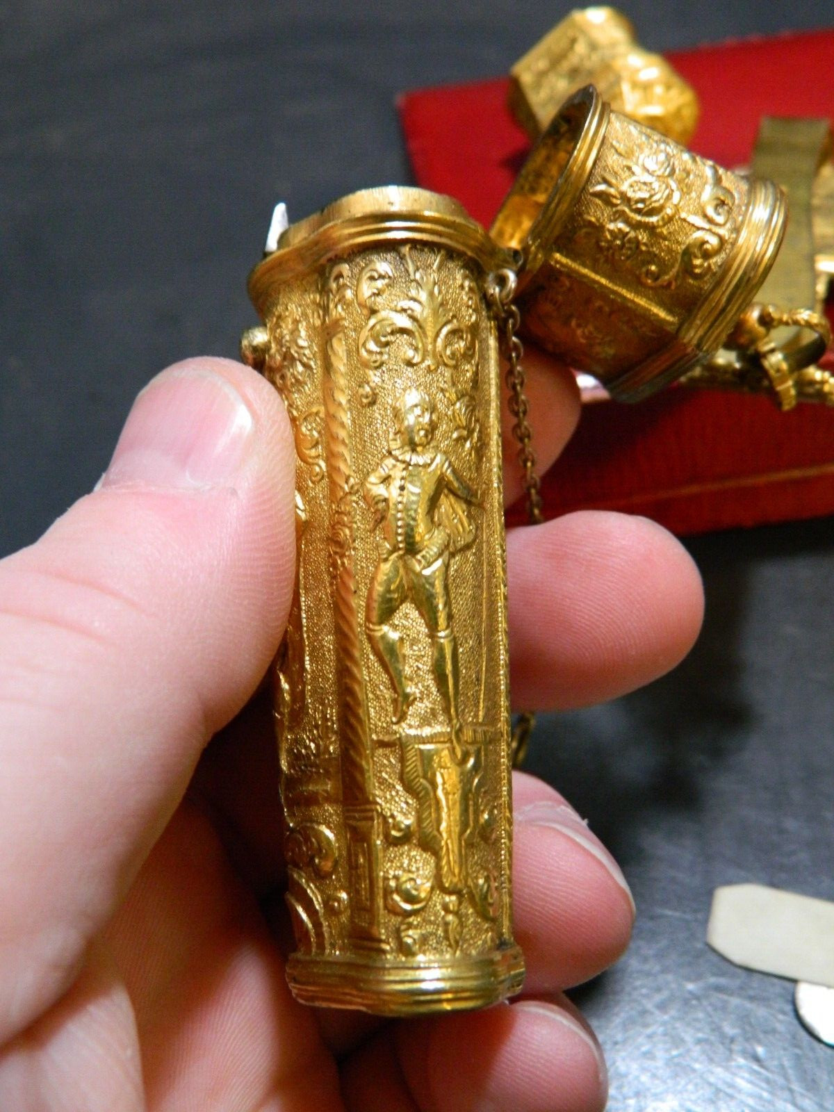 Antique English Early Continental Ormolu Equipage Chatelaine (1780-1800) VG-EX