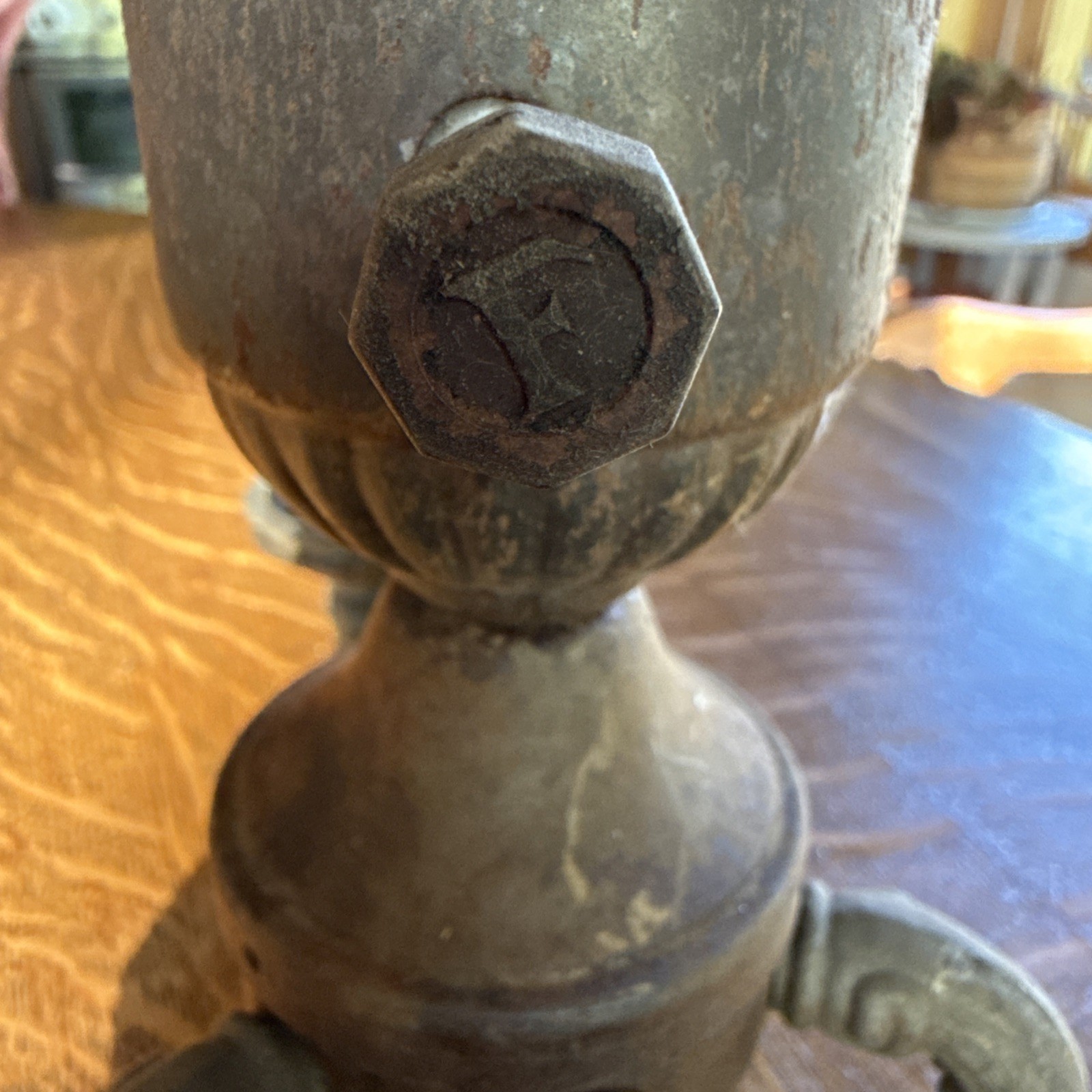 antique 1920s or 1930s Art Deco three-light candelabra Salvage Cast Brass