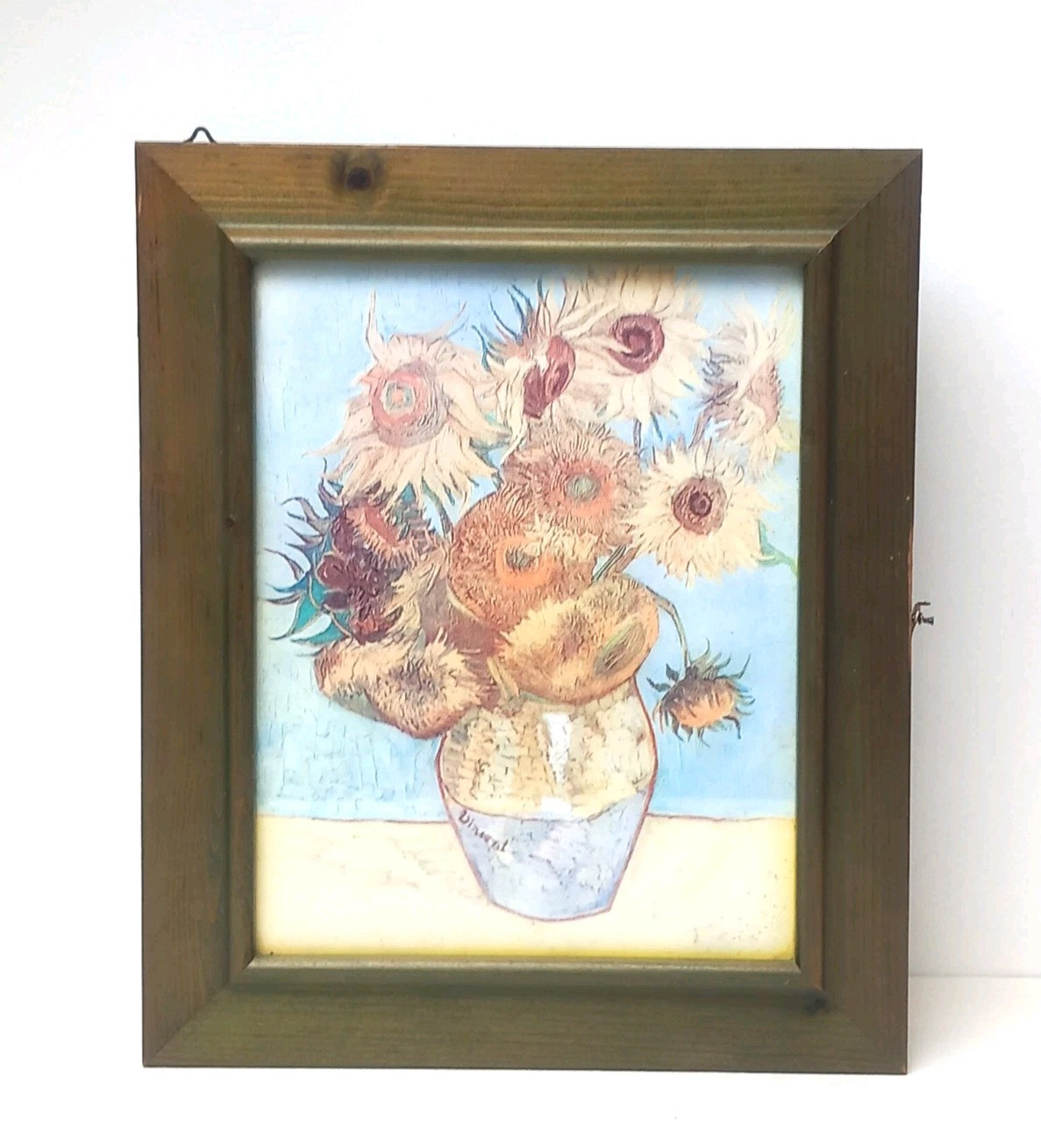 Vintage Italian Hand Crafted Legno Holz Wood Bois – Key Cabinet – Sunflowers