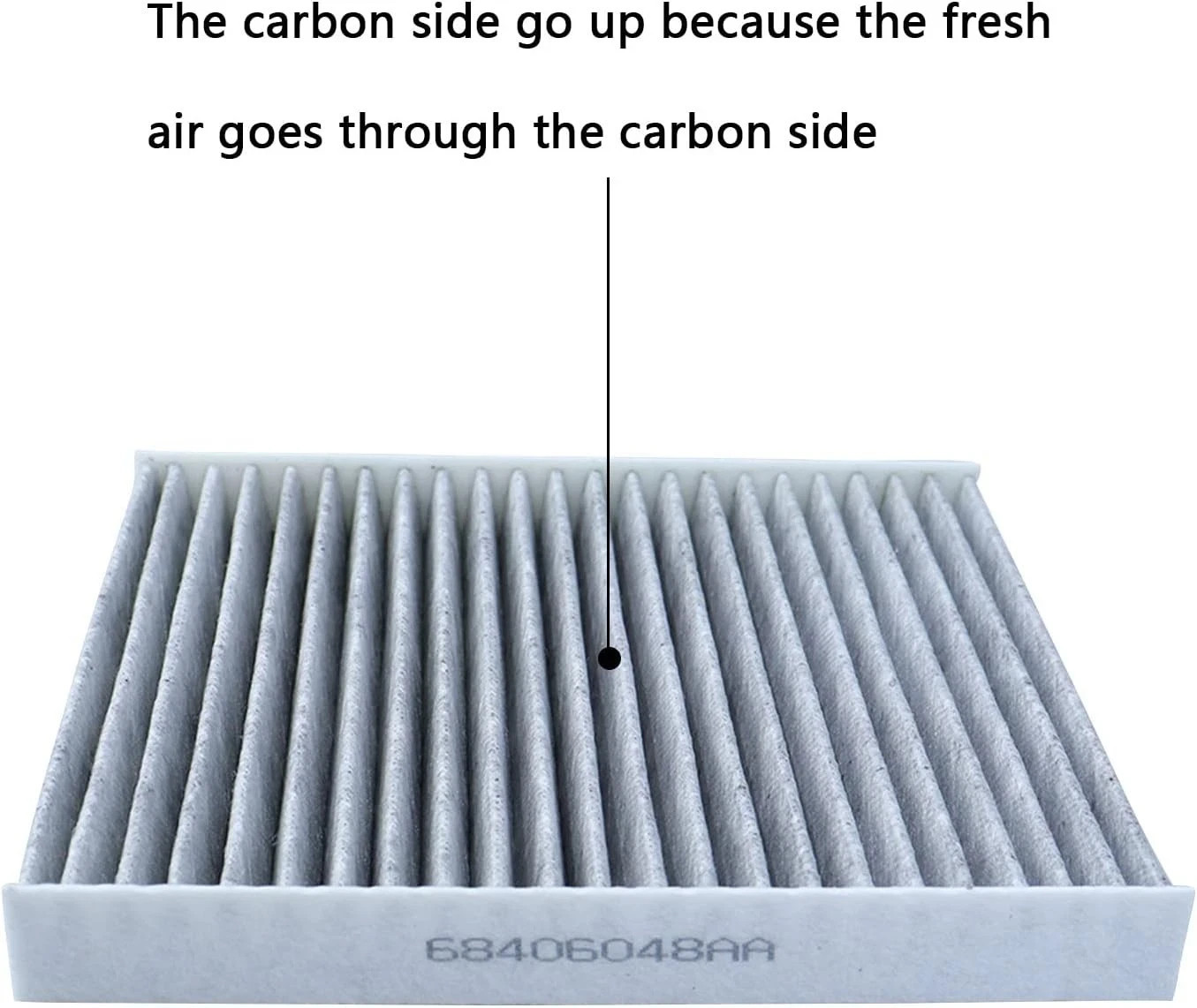 Carbon Cabin Air Filter Kit Compatible with Dodge Ram 1500 2500 3500 4500 5500 2
