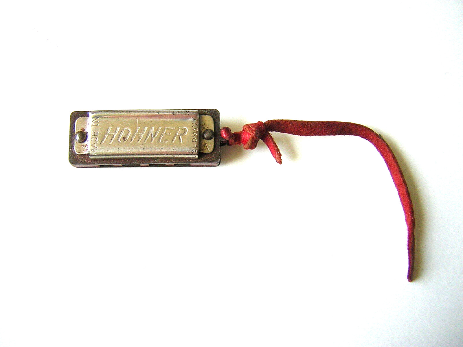 Old Hohner Miniature Harmonica Made In Germany 3.4 X 1.3 X 1.0 Cm