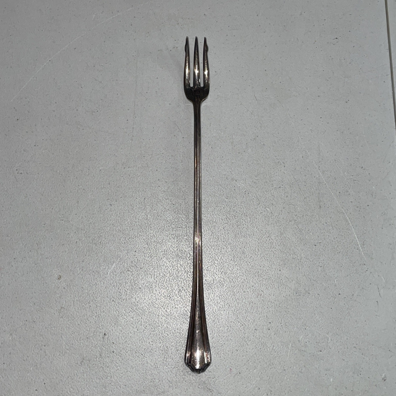 Vintage Silverplate Flatware — Rogers AA 7.75″ Seafood Cocktail Fork