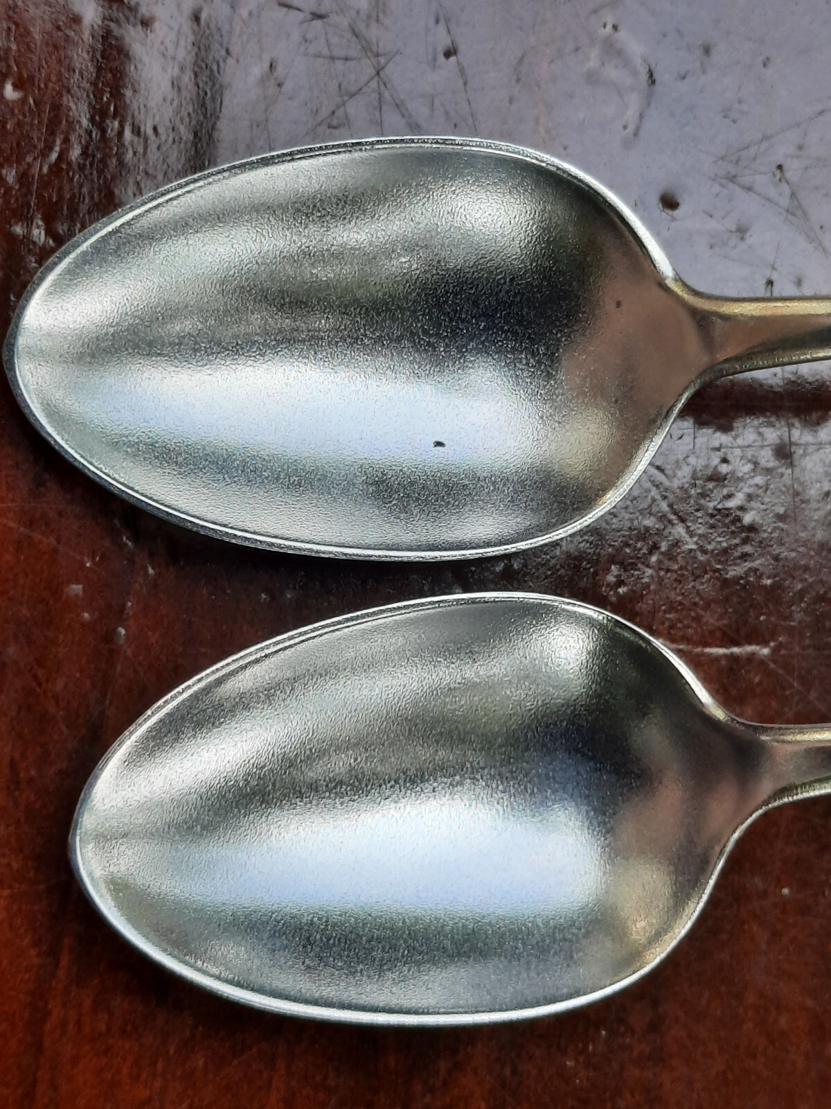 Sterling Silver Pair Durgin Basket of Flowers Demitasse Spoons, No Mono