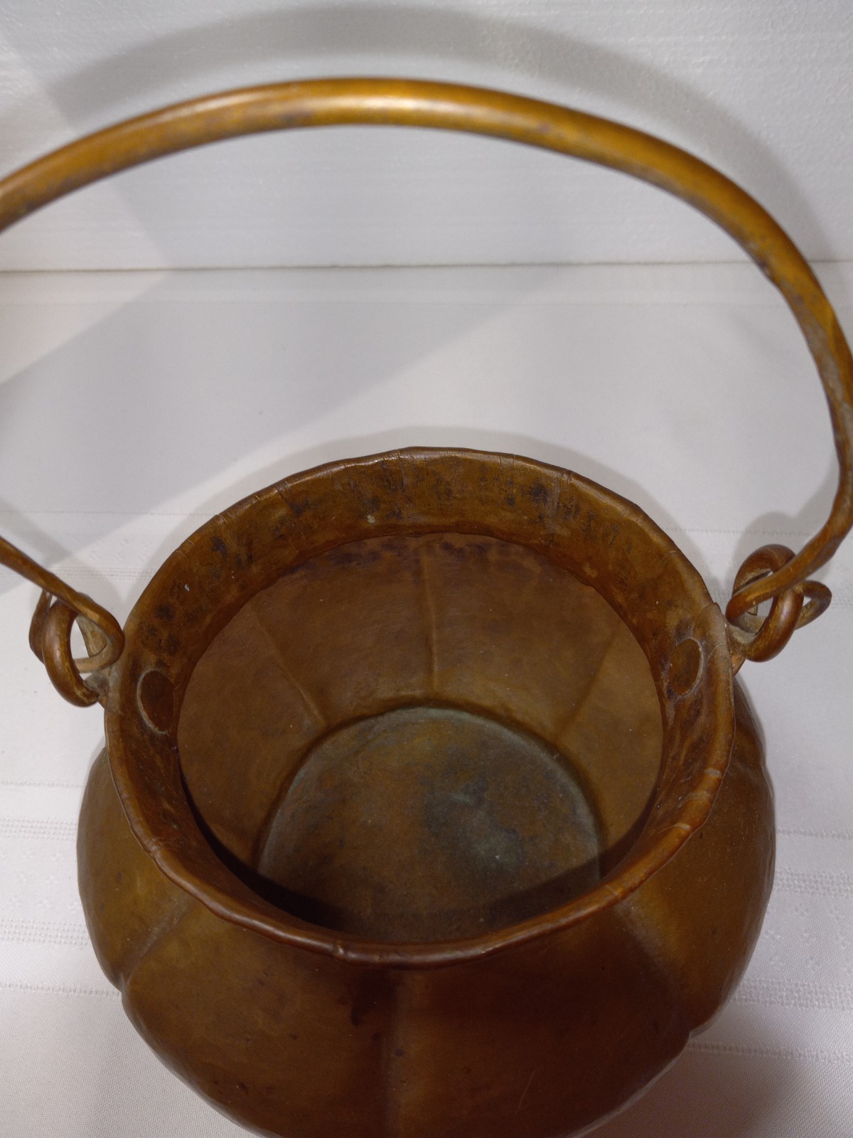 Copper pot, Copper Cauldron hammered finish, Handmade, Antique, cooking pot