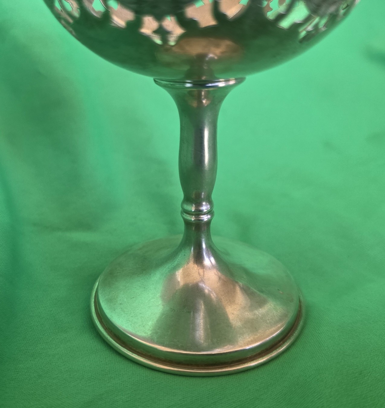 Antique 1897 Gorham Sterling Reticulated Sherbet Cup Holder Base Only 1681A