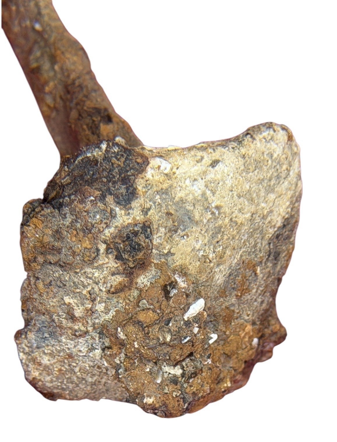 ROMAN OR MEDIEVAL IRON STRUCTURAL CLENCH NAIL CONCRETION RIDGEWAY DETECTING FIND