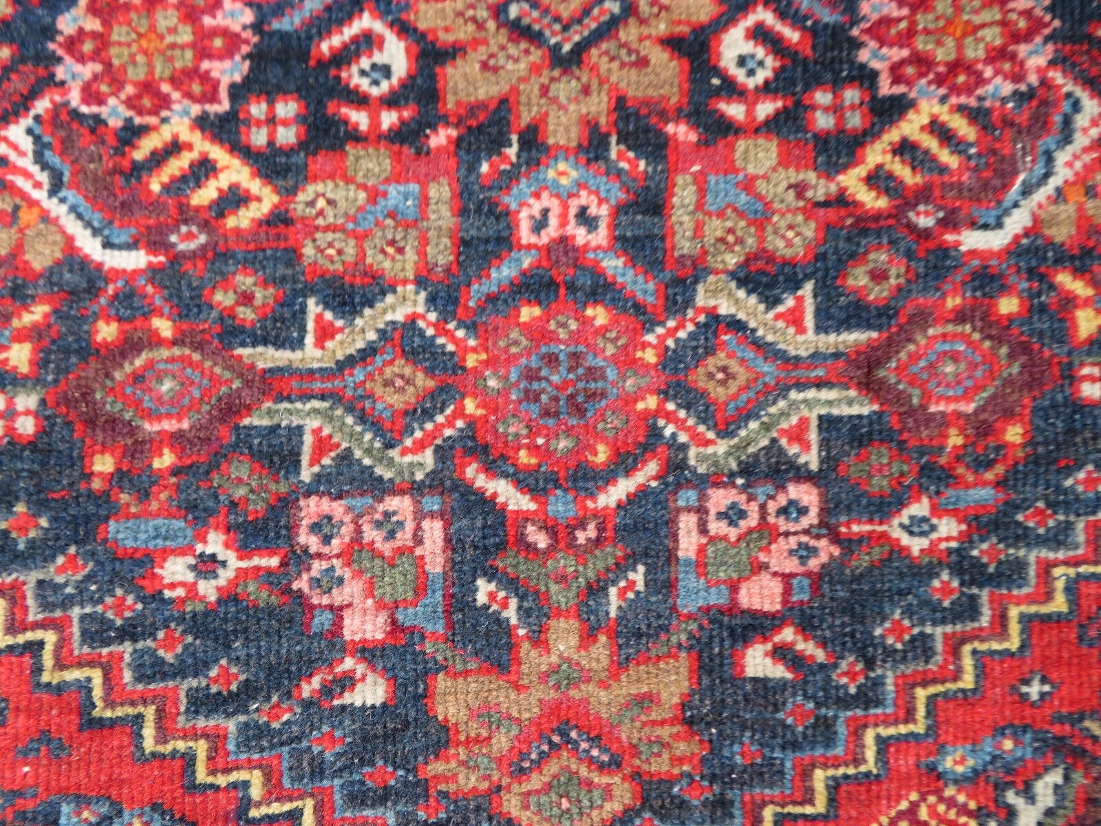 A Fine Antique Malayer Rug. Circa 1880. 204cm X 130cm
