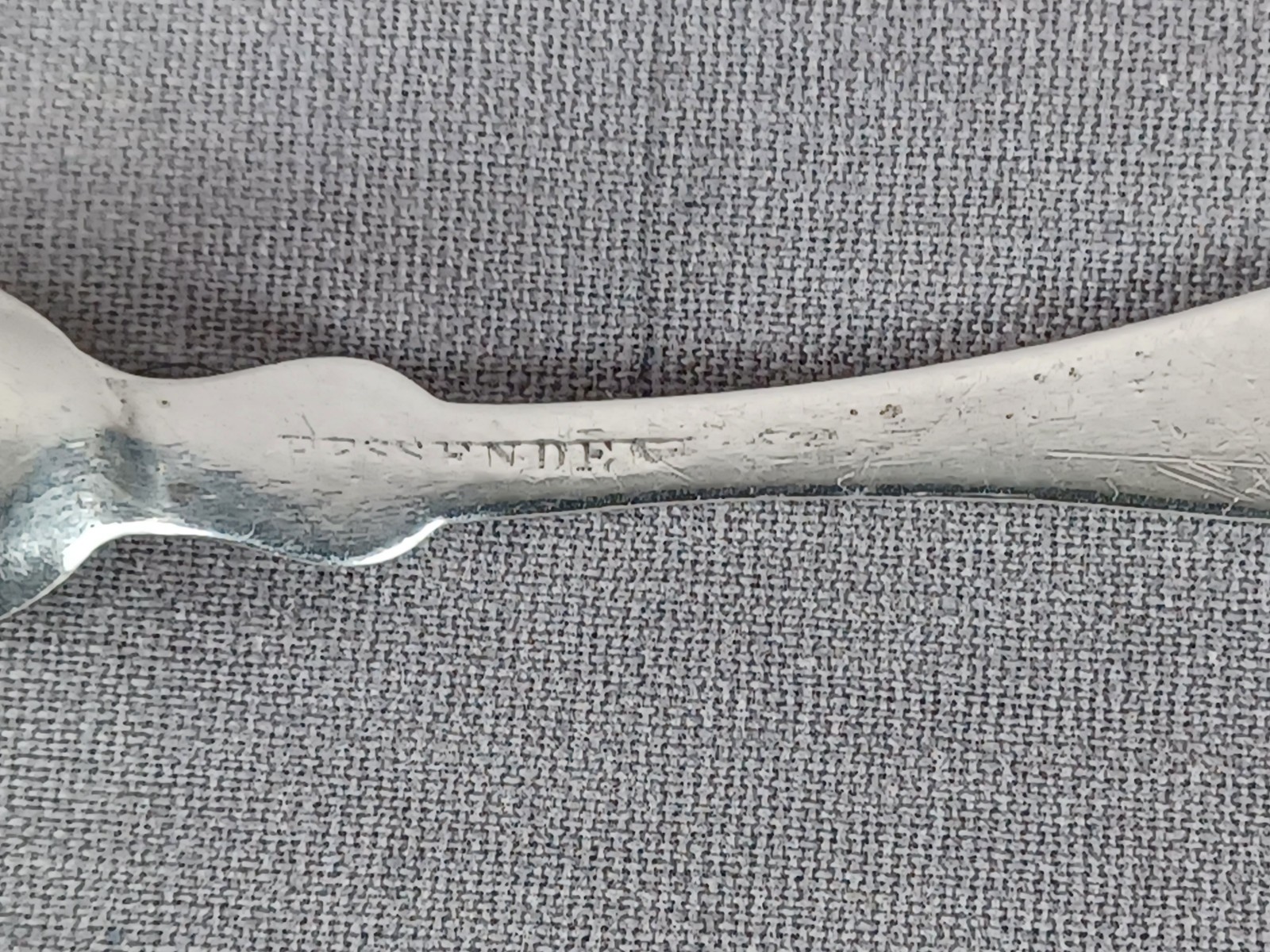 Fessenden Providence Rhode Island Silver Salt Shovel Spoon C.1858-1922
