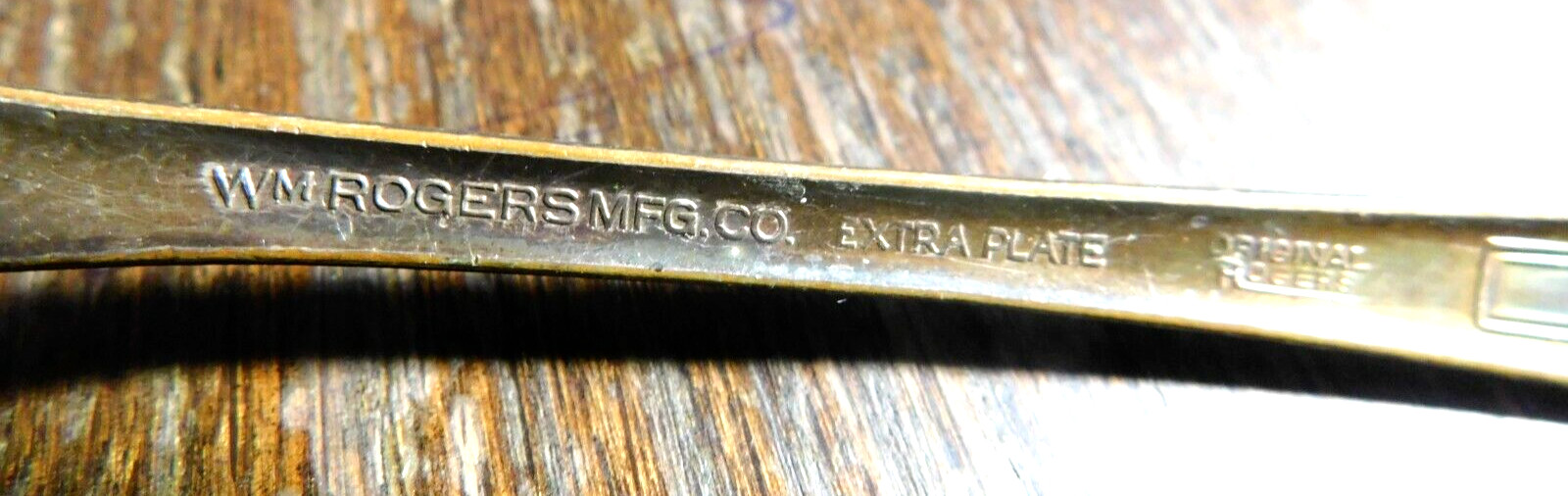 WM Rogers & Son~Silverware Original Extra Plate Silver Plated Oval 2 Tbsps.