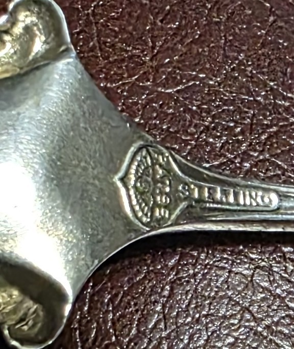 Rare Maintenon Sterling Silver Ice Cream Fork George W Shiebler Co.