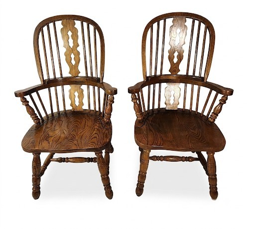 Windsor Chair Pair – Set of Two – Antique Vintage