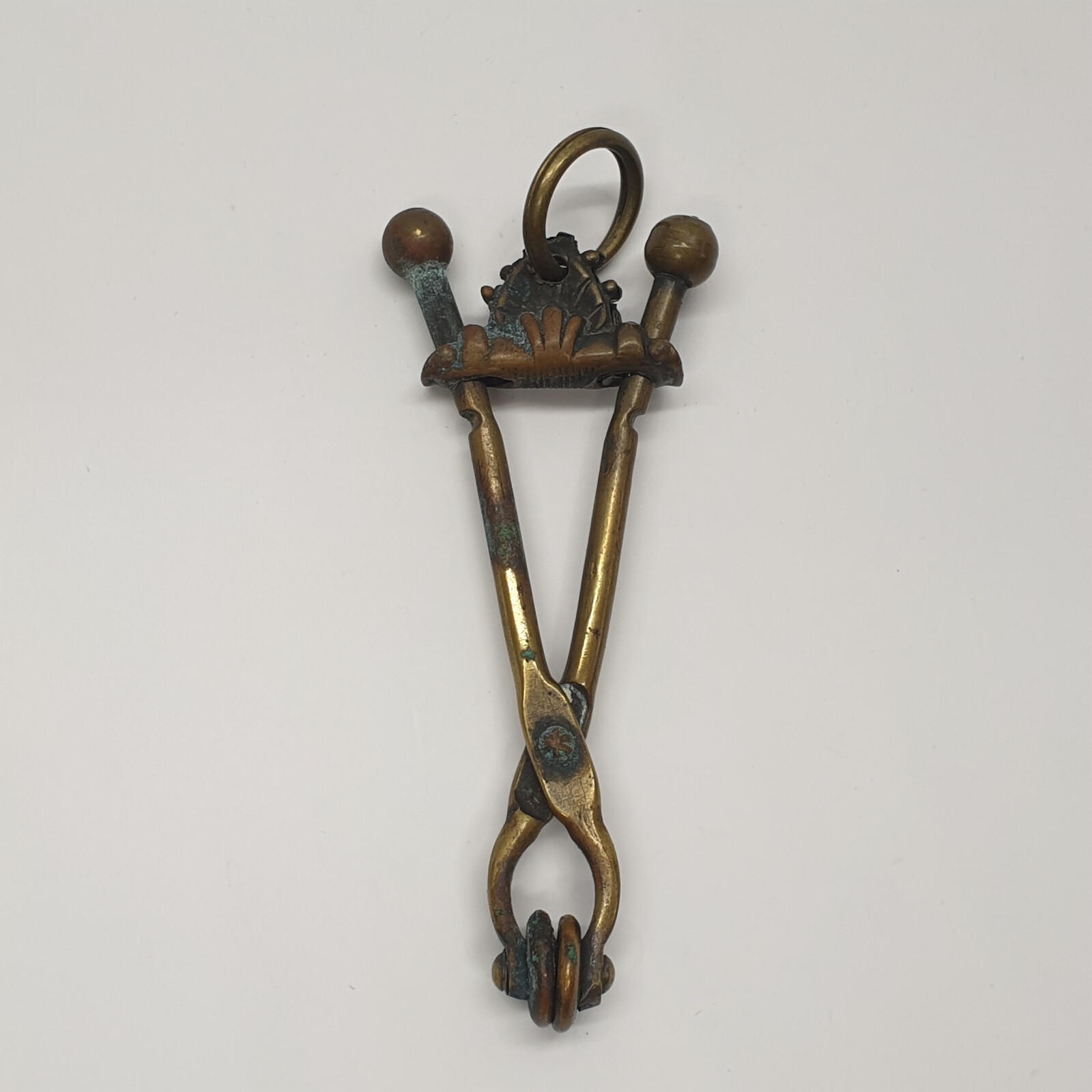 Antique Victorian Skirt Lifter Brass Fyfe Patent Shell Design