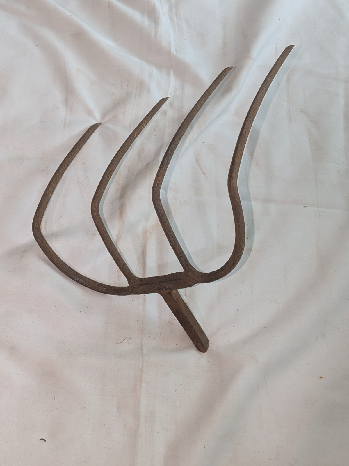 Old ANTIQUE Vintage Primitive 4-Tine CULTIVATING RAKE Pitchfork Coltovator HEAD