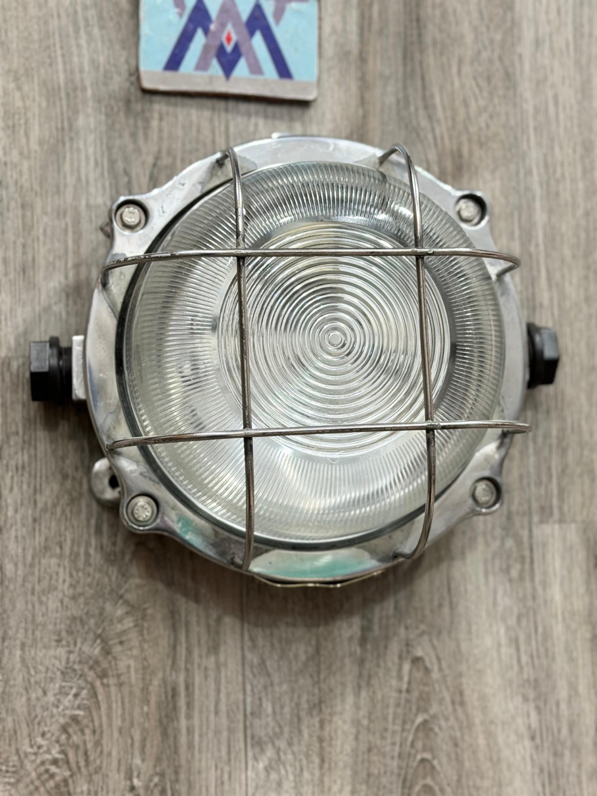 Nautical Aluminium Bulkhead Light | Salvaged Ship Ceiling Wall Deck Fixture