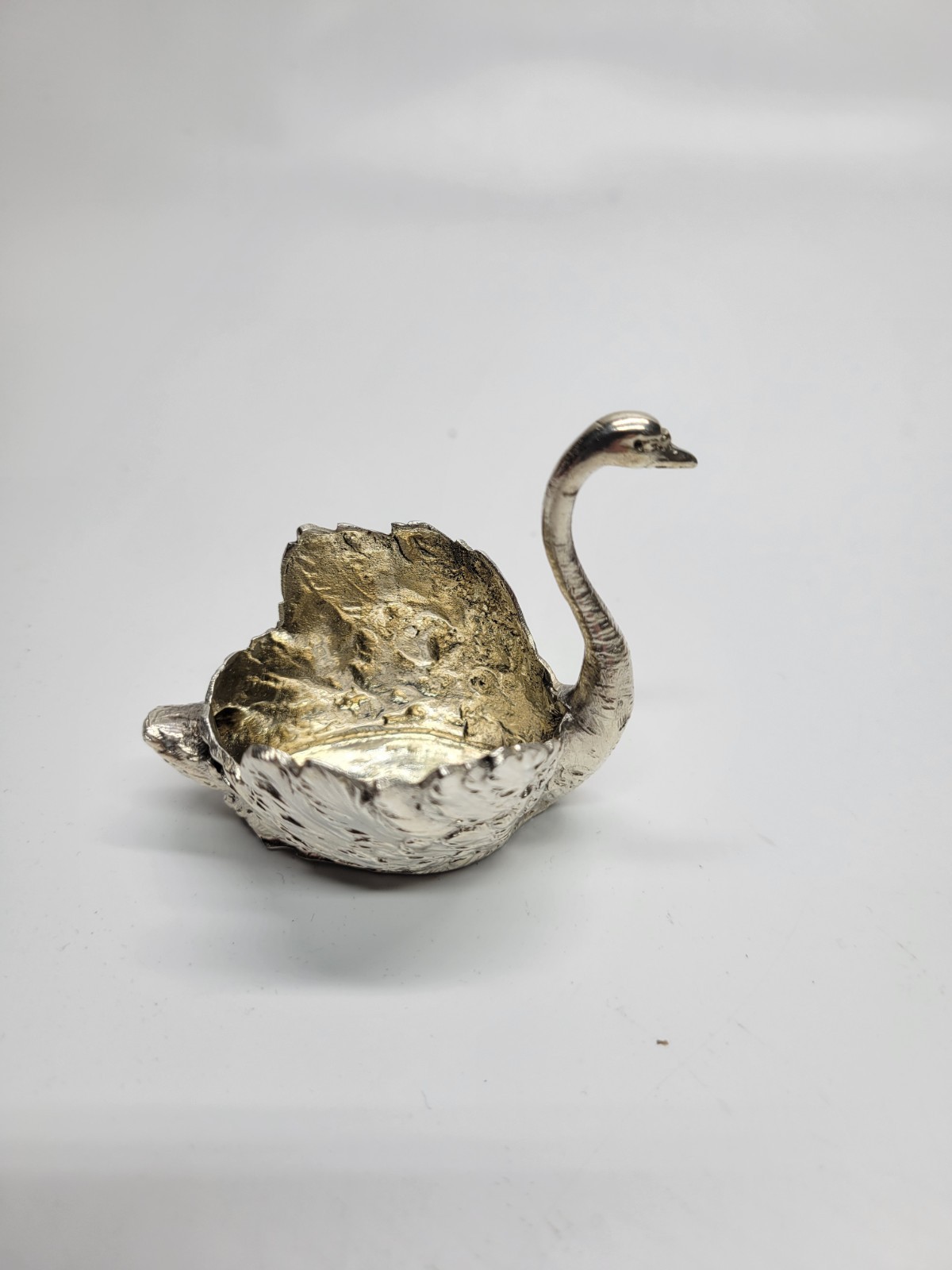 Antique 800 Silver Swan Salt Cellar Handcrafted German European Hallmarked 43g