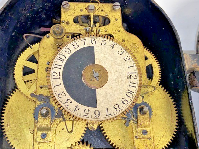 Antique 1909 HARTFORD TIME SWITCH Cast Iron Casket Case A. HALL BERRY W/KEYS USA