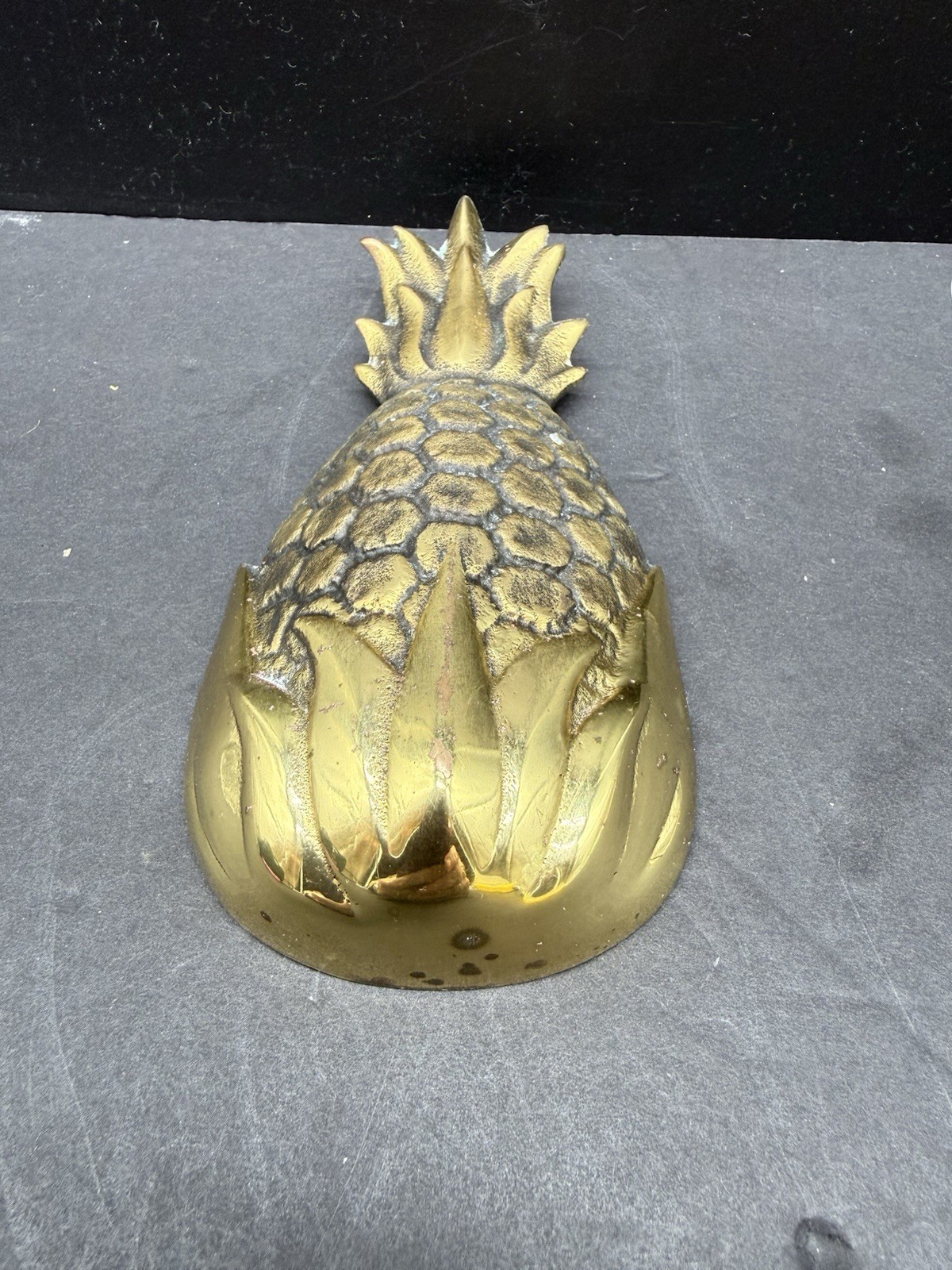 Vintage Solid Brass Pineapple Door Knocker Signed M. Healy ’97 Premium Heavy