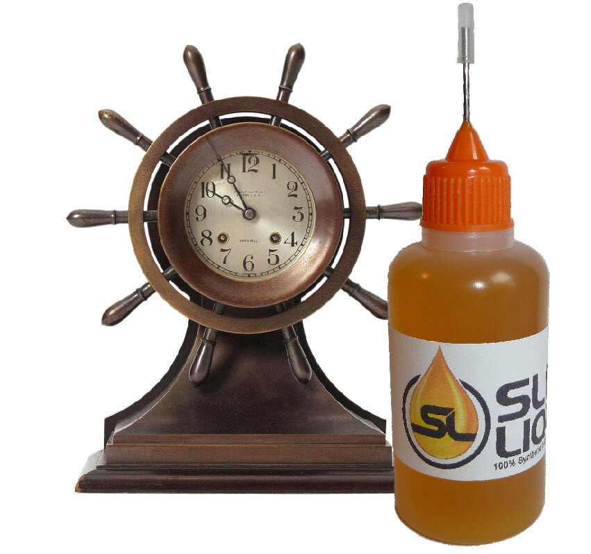 Slick Liquid Lube Bearings, BEST 100% Synthetic Oil for Nautical or Any Clocks