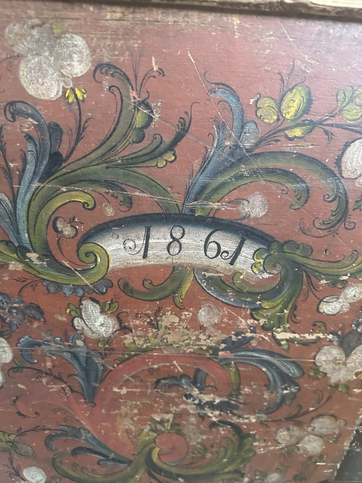 1861 Chest Hand Made. Came Over On A Ship When My Family Immigrated To The USA