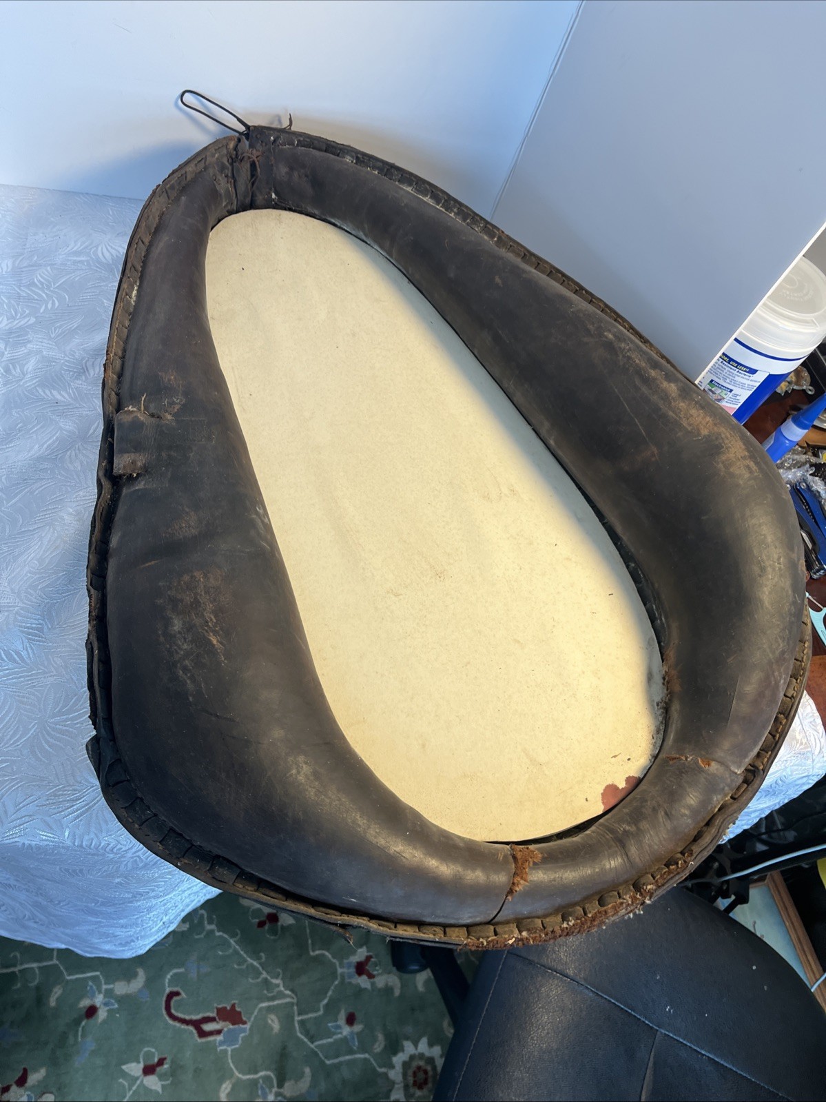 Antique Horse Collar Mirror – 29.0″ Wide x 21.0″ tall x 6.5″ Deep