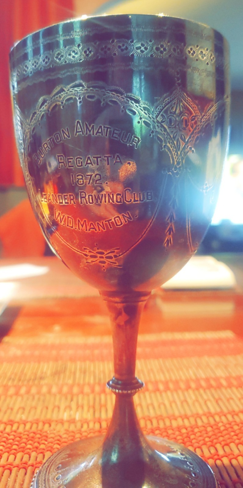 Robert Harper Solid Sterling Silver Goblet “Burton Amateur Regatta 1872”
