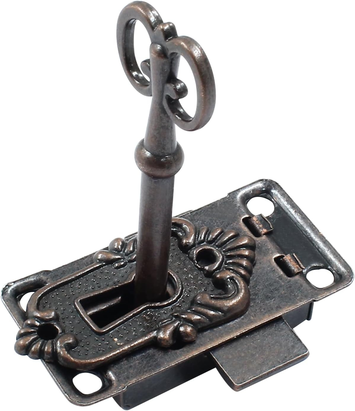 2 Sets Antique Skeleton Key Lock Antique Cabinet Cupboard Furniture Decorative L