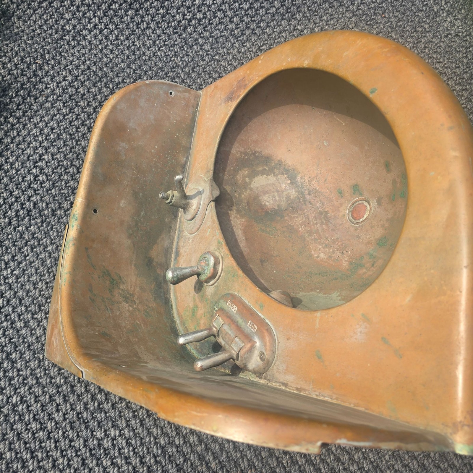 Antique Railroad Sink Passenger Car Pullman Restoration Project Brass Steampunk