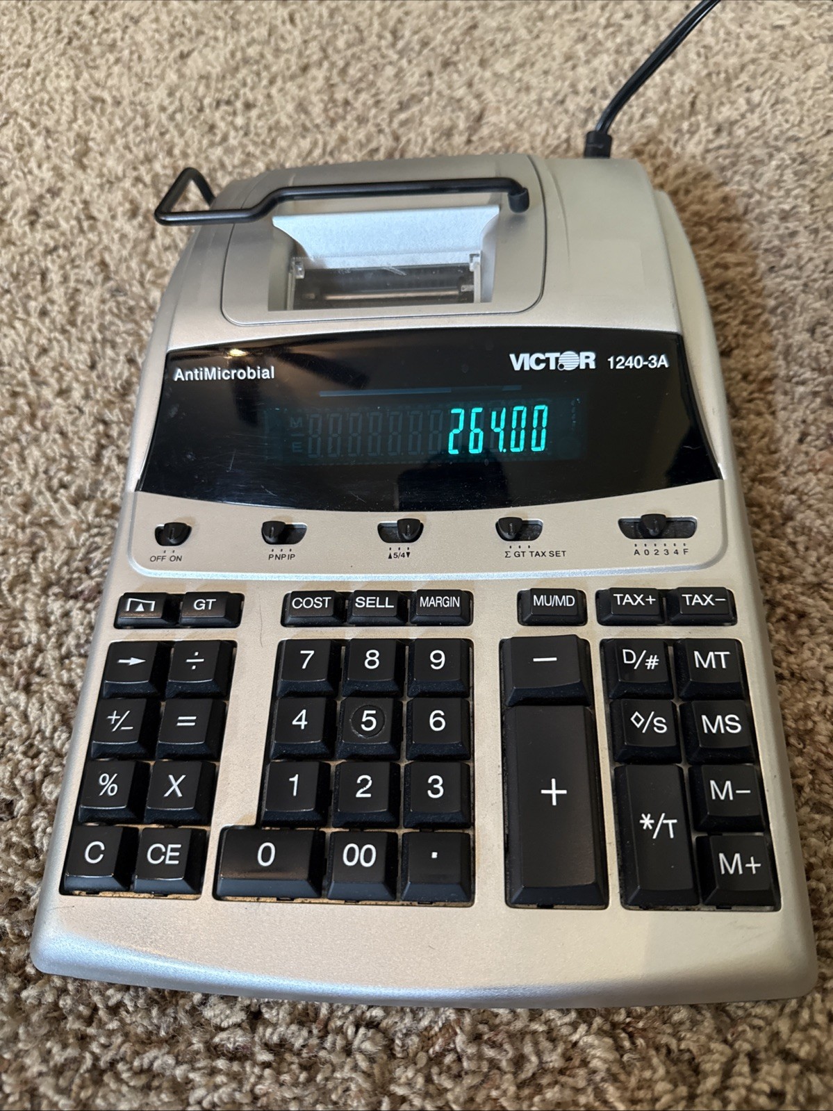 Victor 12-Digit Desktop Adding Machine – 1240-3A – excellent condition