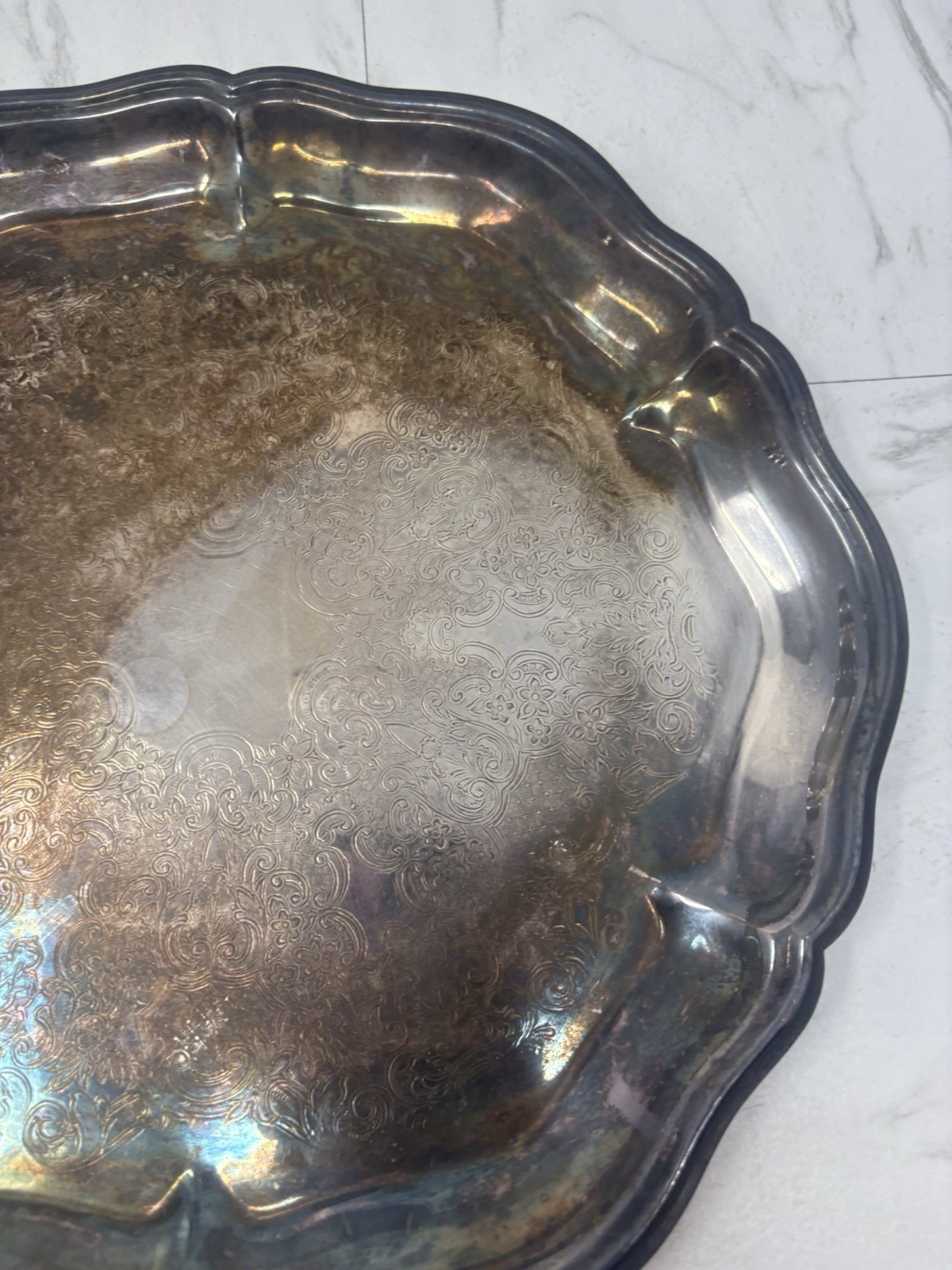 Vintage W&S Blackinton 12” Silver Platter