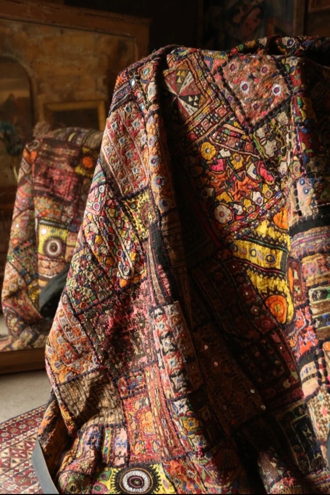Gorgeous Mid 20th century Indian Banjara Rug/hanging