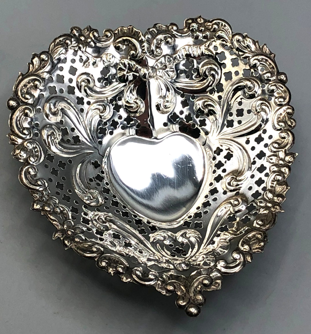 Gorham #956 vintage Sterling Silver Nut Dish 3 5/8″ x 3 7/8″