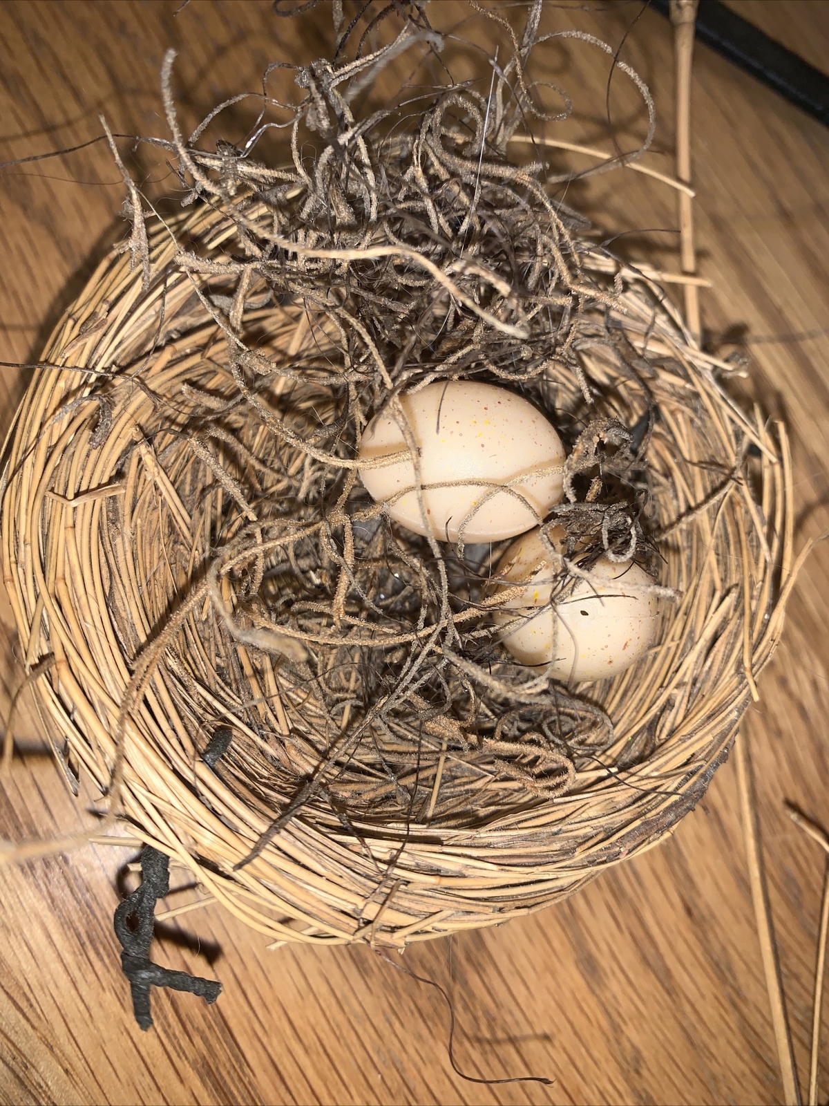 Shabby Chic Birds Nest eggs twig branch decorative Primitive Farmhouse ❤️tb