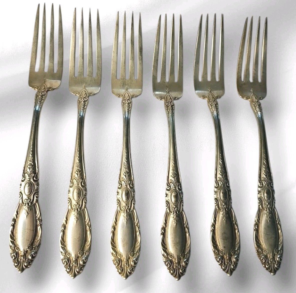 Towle Sterling SIlver King Richard (6) Dinner Fork 7 3/8 Great 400 Gram