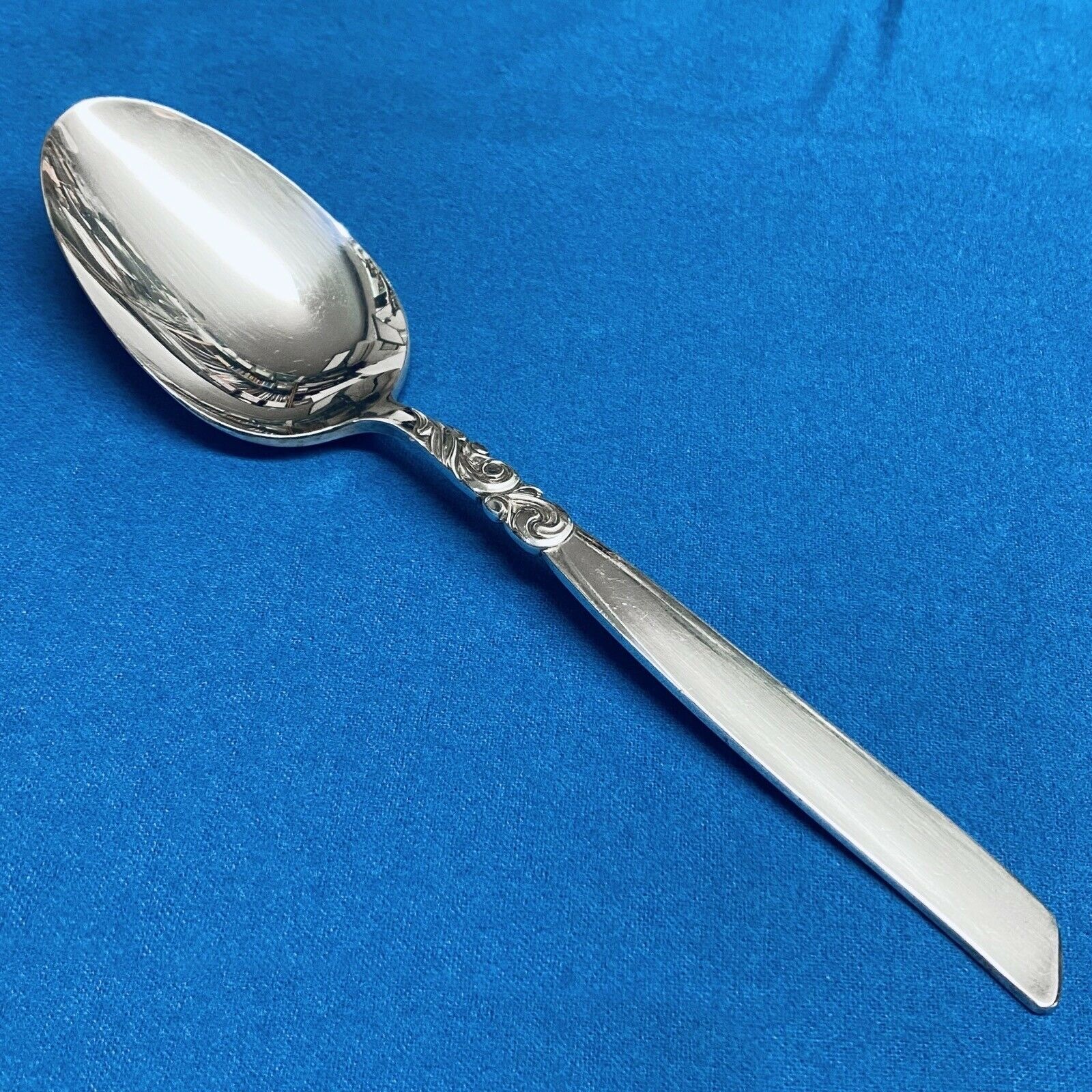 South Seas by Oneida Community Mid Century Silverplate Table Serving Spoon