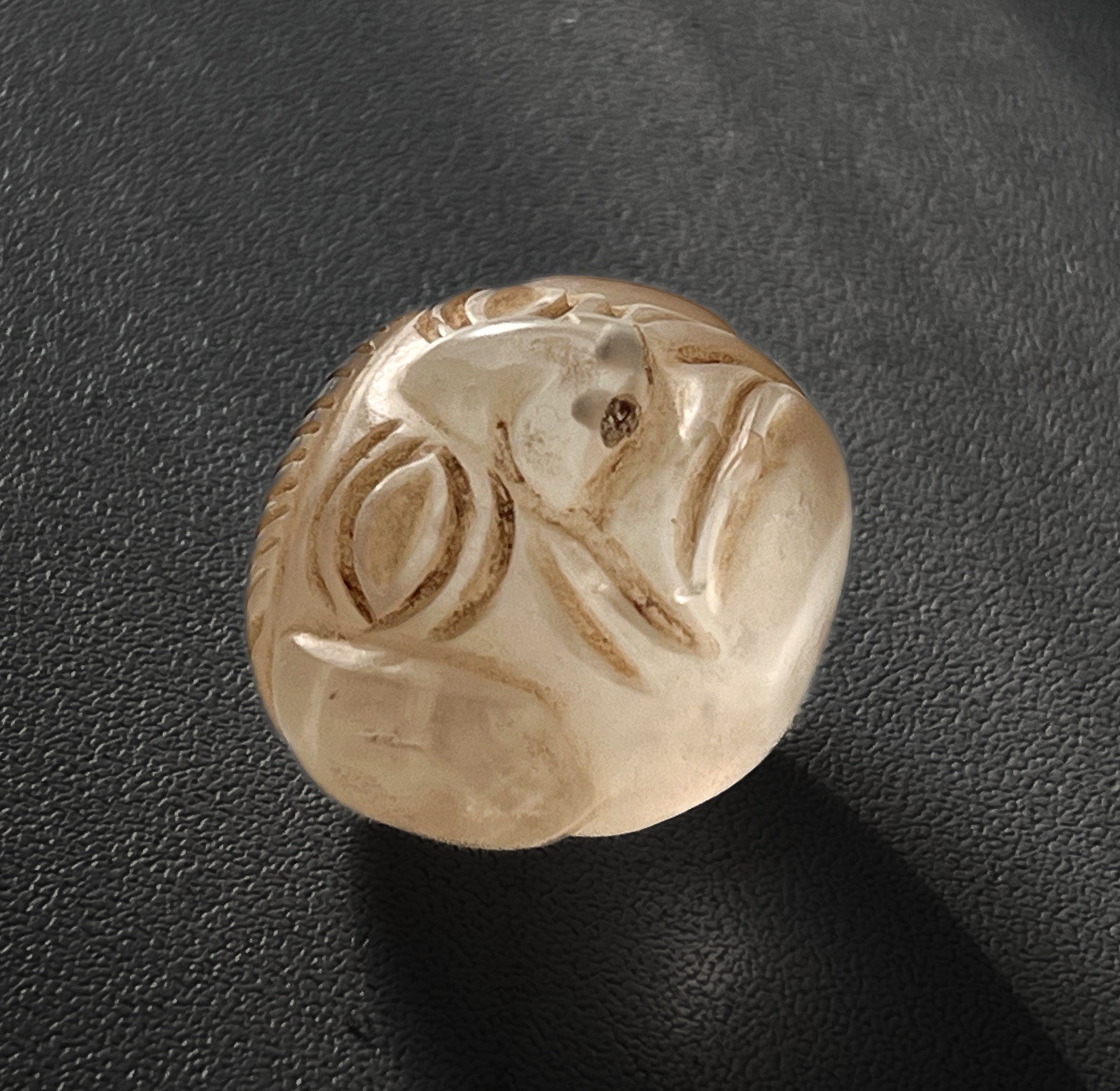Pre Columbian Ancient Peru Moche Head Pendant Bead