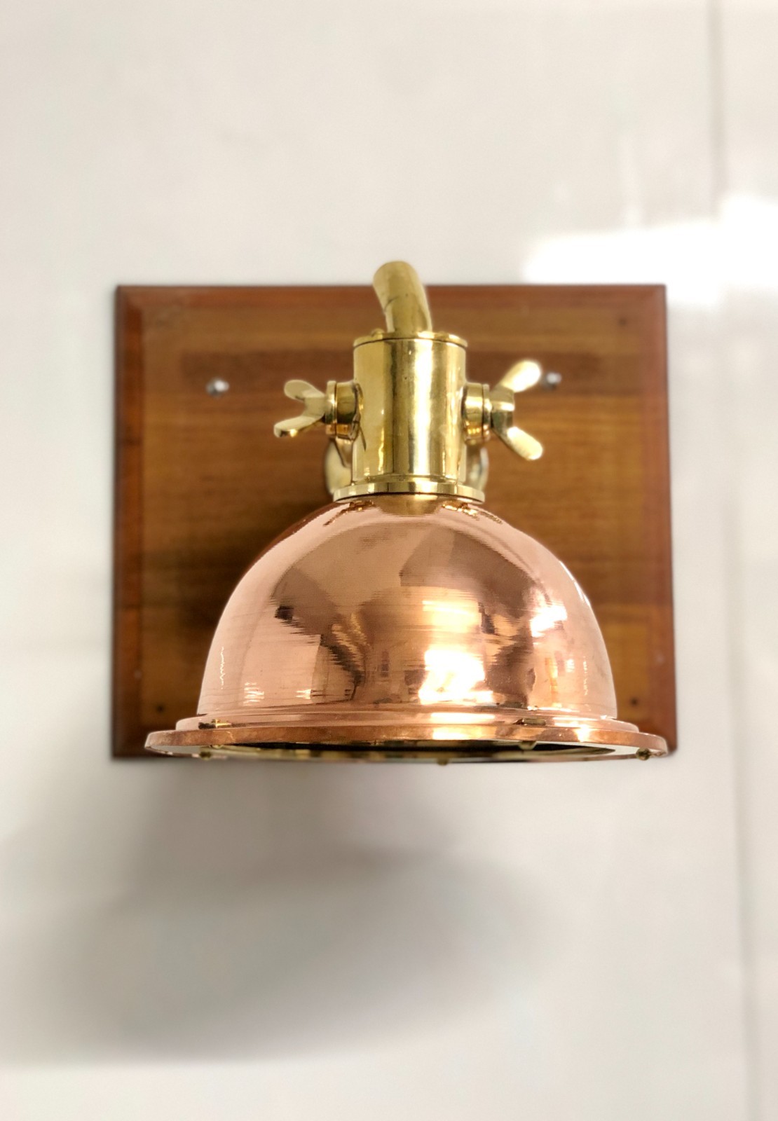 Handmade Maritime Interior Design Copper and Brass Metal Pendant Light Fixture