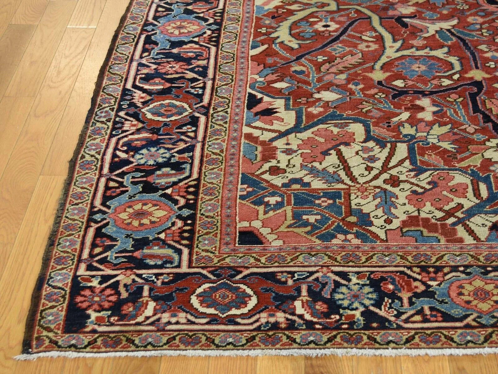 Rare 1920’s Antique Rust Red Color, Heriz Collection Rug 8’6″ x 11’7″