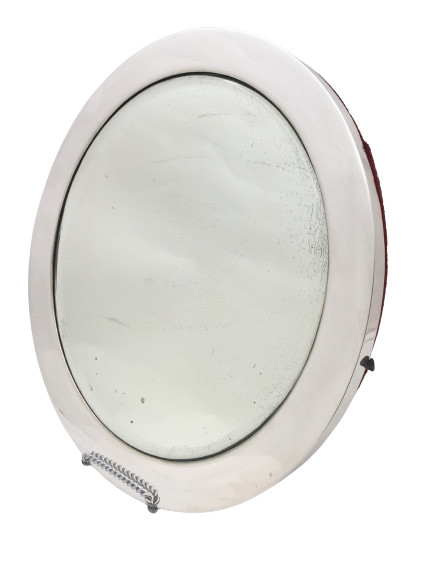 Tiffany & Co. 1909 Sterling Silver Mirrored Platter in Art Deco Style