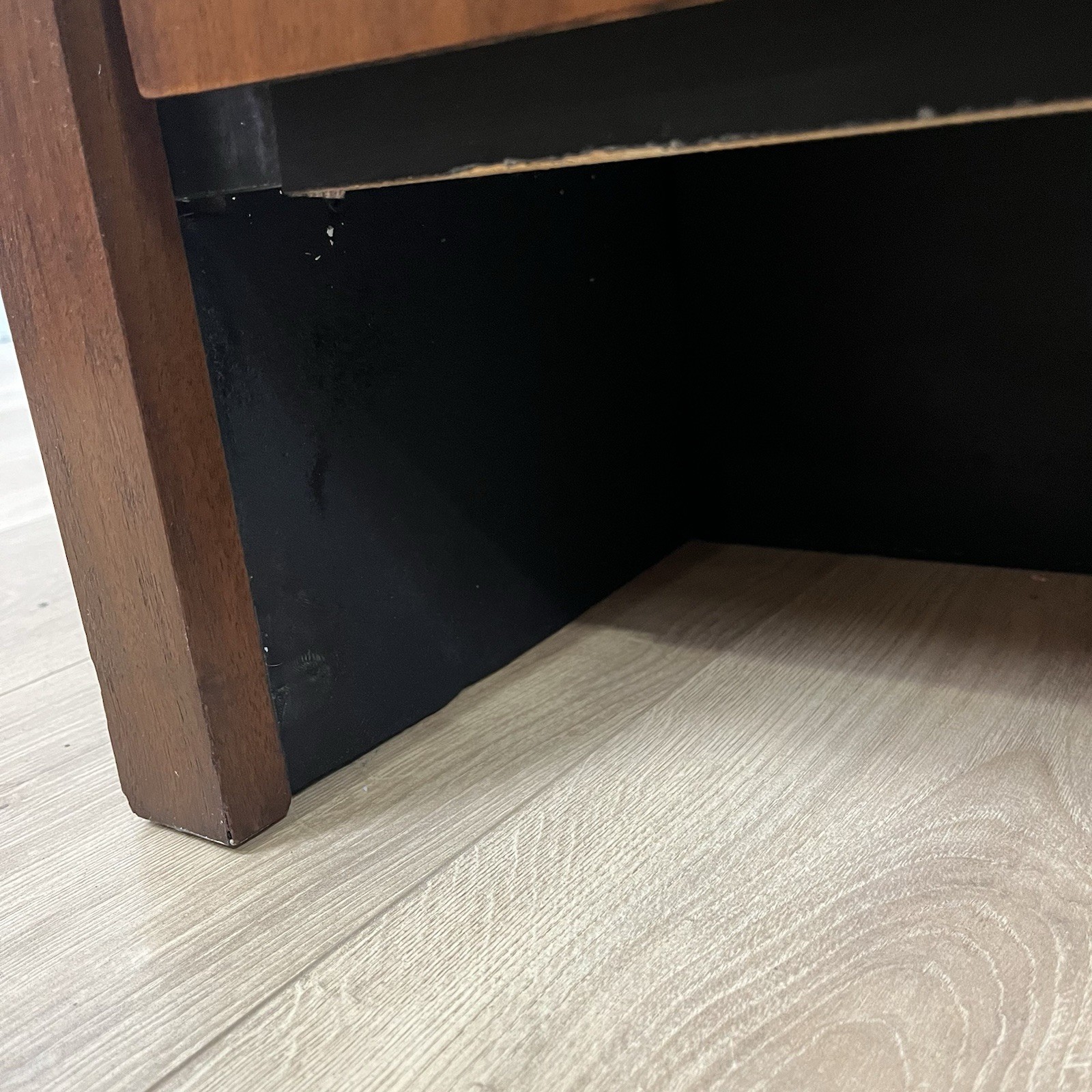 Dillingham Mid Century Bookmatched Highboy Dresser