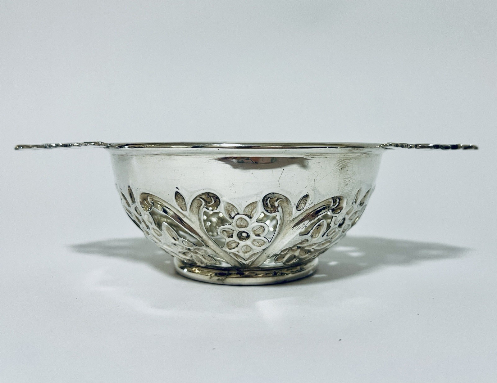 Antique Edwardian Solid Sterling Silver Quaich Bowl Dish Scottish Wedding 1902