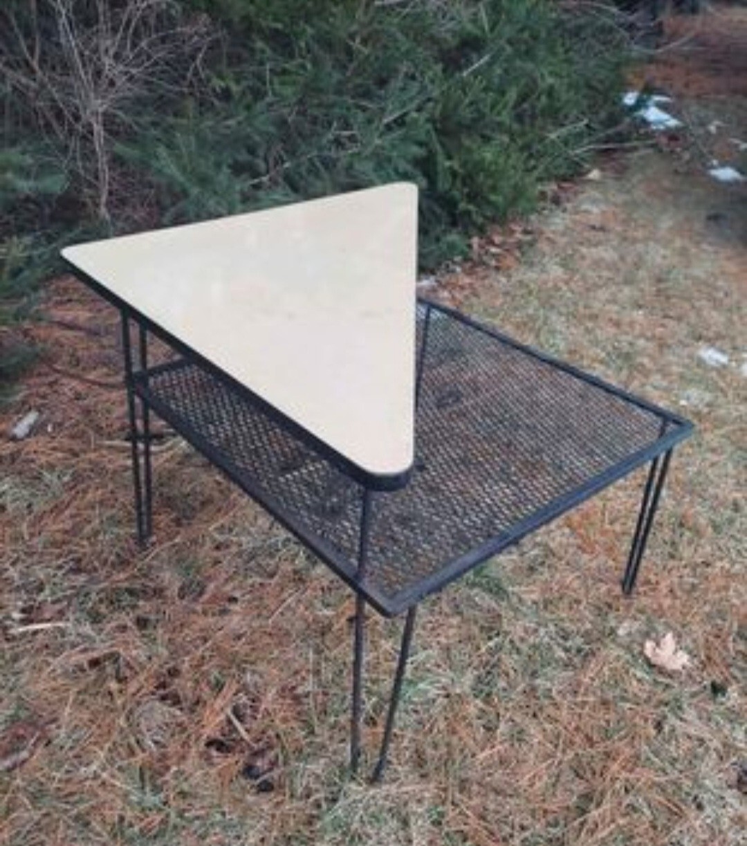 MCM industrial corner table