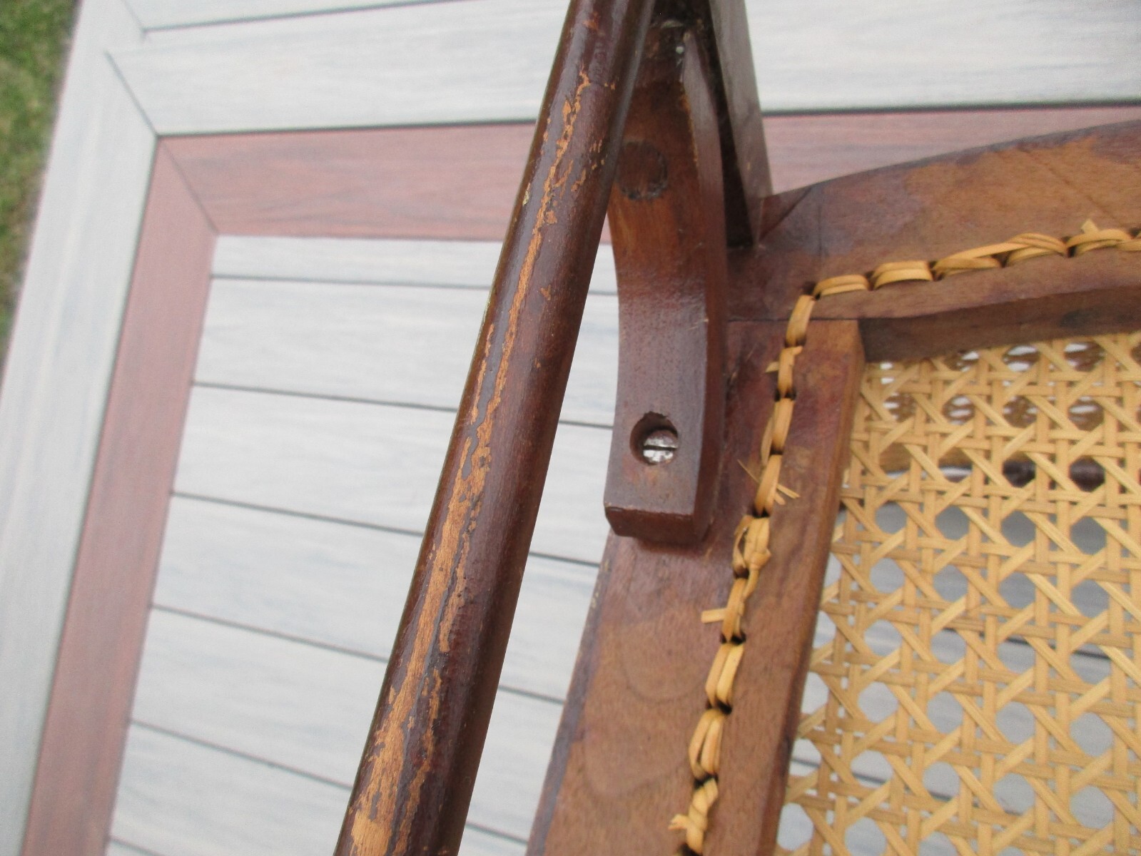 Antique Rocker Cane back rocking chair