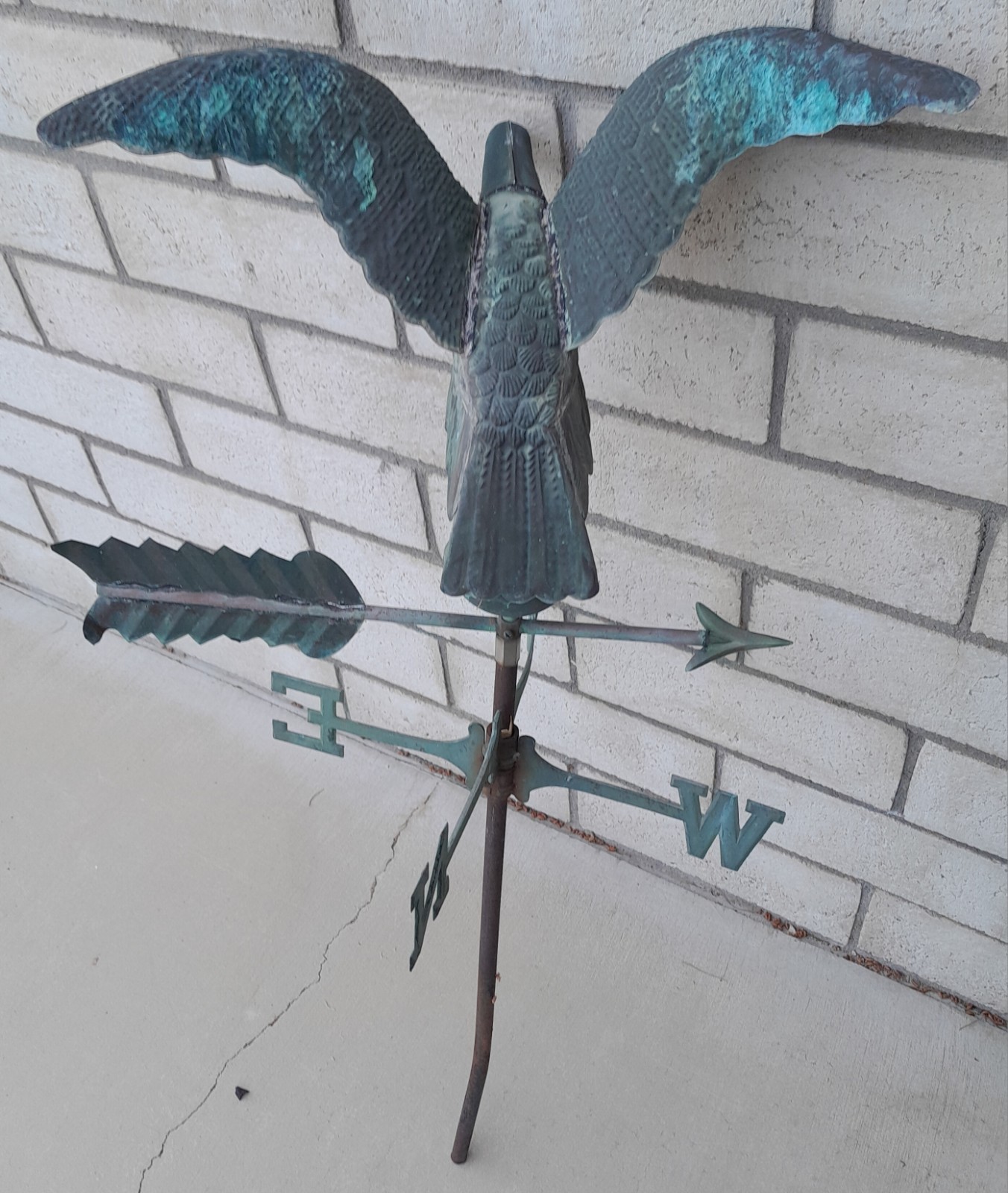 Vintage Copper Eagle Weathervane