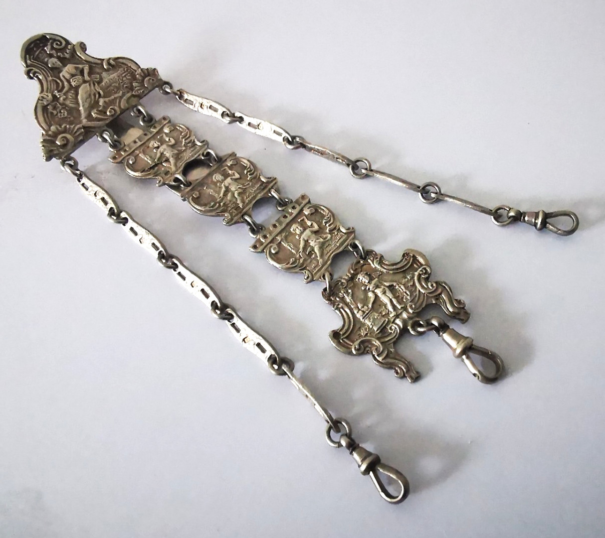 Victorian Solid Silver Chatelaine – Birm. 1890