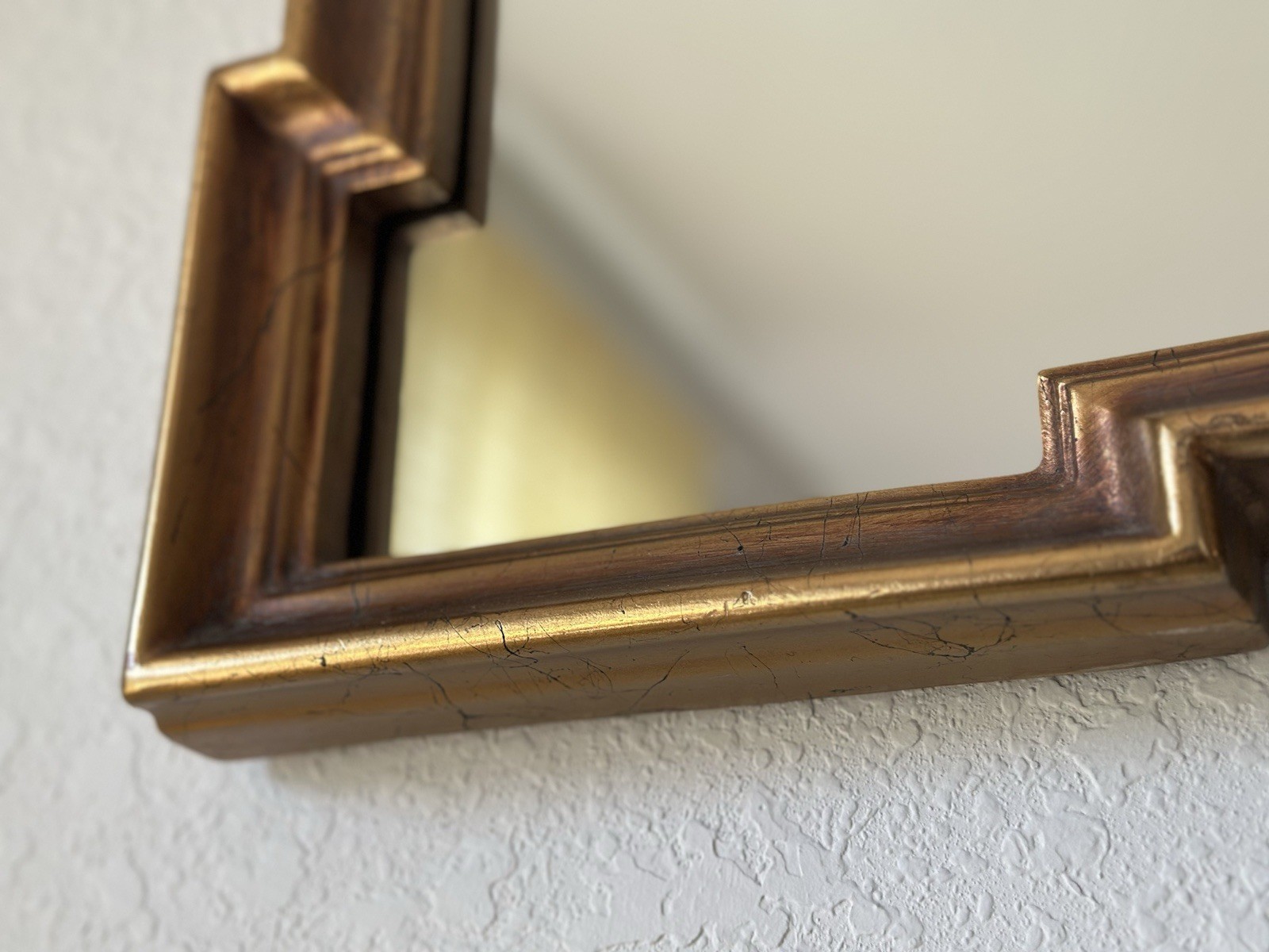 Vintage Ethan Allen Wall Mirror – 1976 Model 07-4532 – Gilt Frame Arched Top